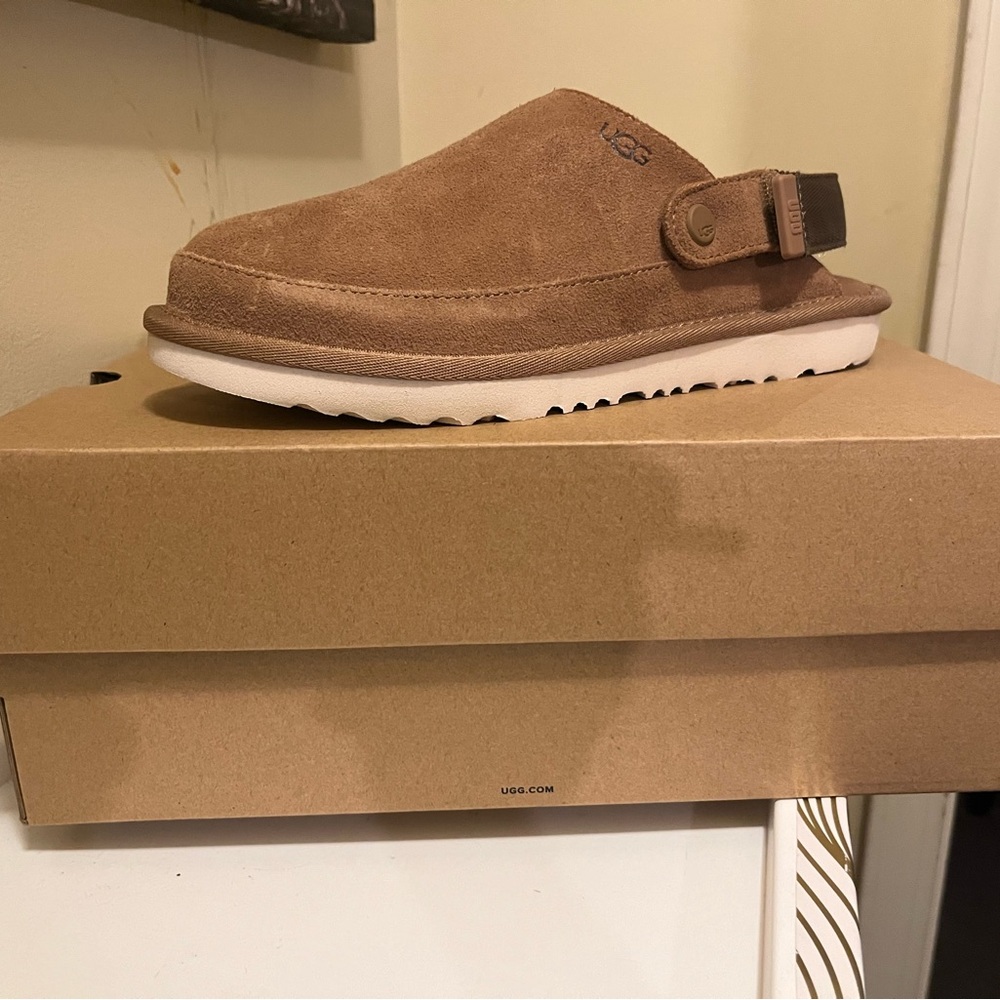 UGG Kids Tan Suede Slip-On Shoes